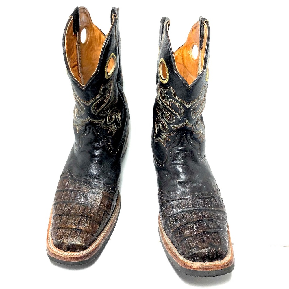 Don Cuco Handmade Cayman Leather Boots Size 10.5